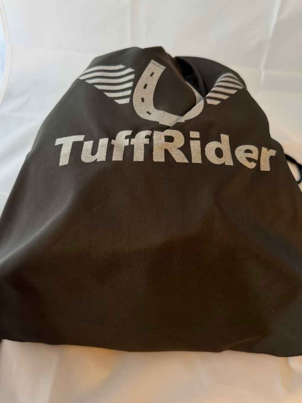 TuffRider Starter Carbon Fiber Print Helmet, Black Size Large NIB - Picture 6 of 9